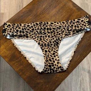 Victoria’s Secret leopard print swim bottoms